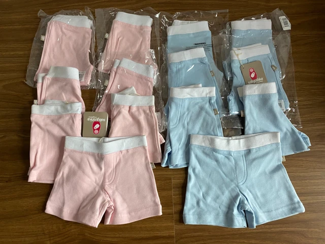 Wholesale/Bulk Babyushka Organic Baby Cotton Shorts -Bnwt X 14 Pairs - Rrp $160