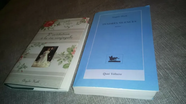 Packung 2 Bücher Von Angela Huth L'Invitation à La Leben Ehelicher * Silences