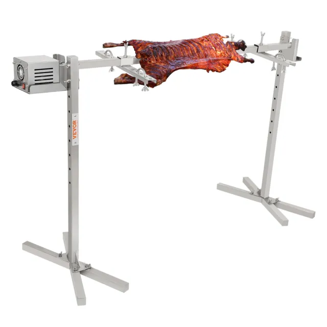 VEVOR Kit de Asador Barbacoa Eléctrico Acero Inoxidable 41 kg para Cerdo Cordero