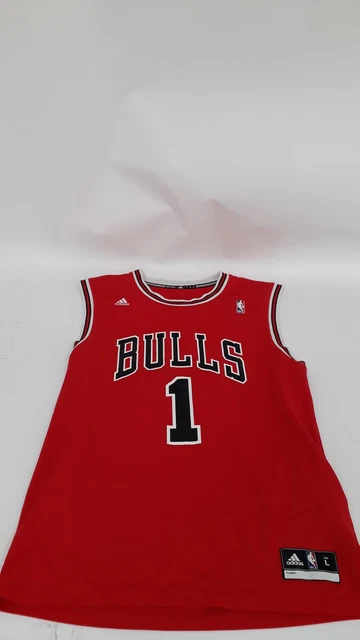 ADIDAS CHICAGO BULLS Derrick Rose No1 Home Jersey Large NBA