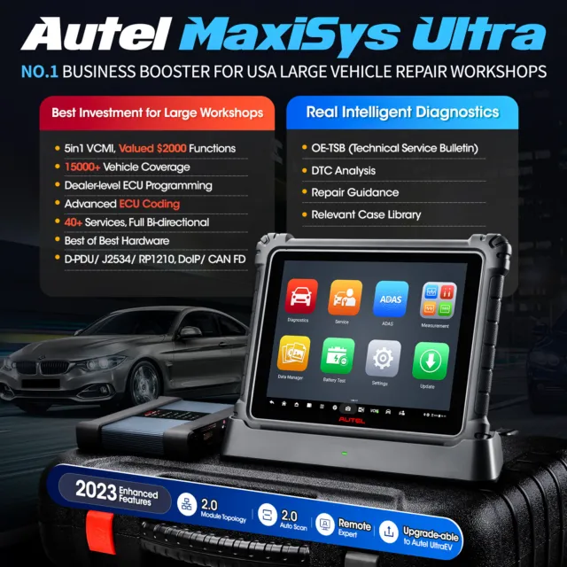 2023 Autel MaxiSys Ultra MSULTRA Auto Intelligent Diagnostic Scanner Programming 2