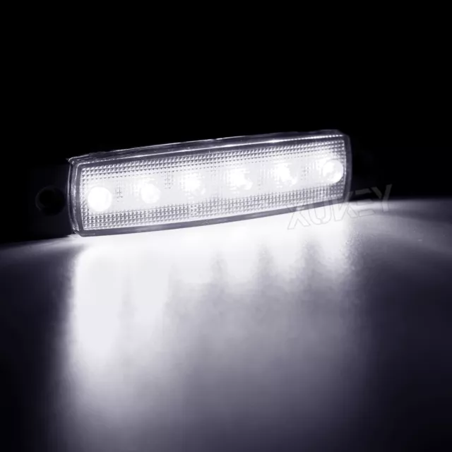 10x LED Weiß Begrenzungsleuchten Positionsleuchten Anhänger LKW PKW 12v/24v 3