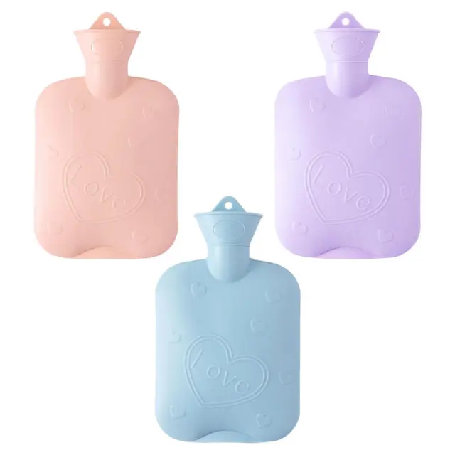 Premium PVC Hot Water Bottle Hot Water Bag Durable 1000ml Hand Warming Bag