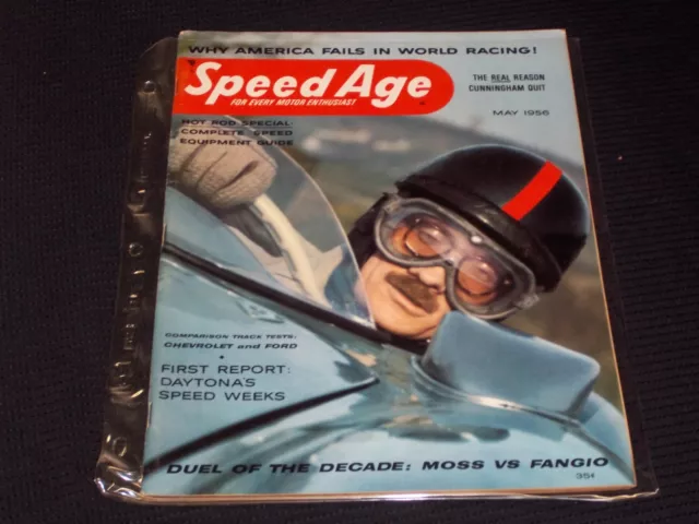 1956 May Speed Age Magazine - Nice Racing Front Cover - E 1962