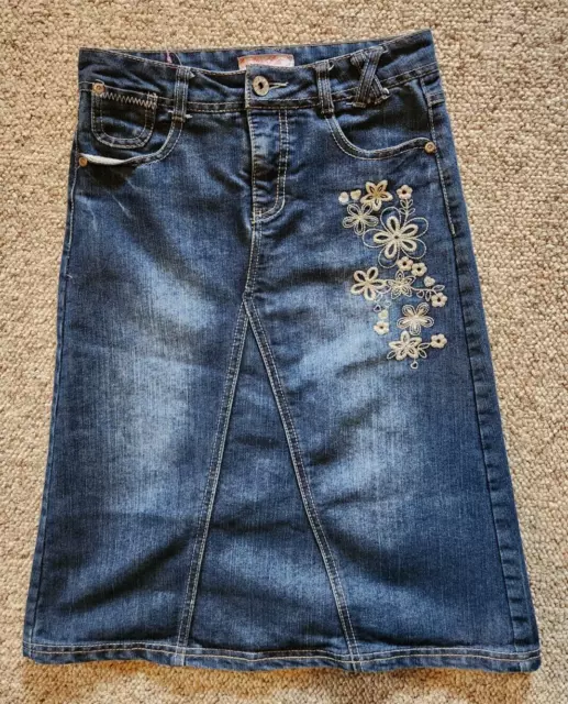 Girls Star Ride denim skirt blue size 10