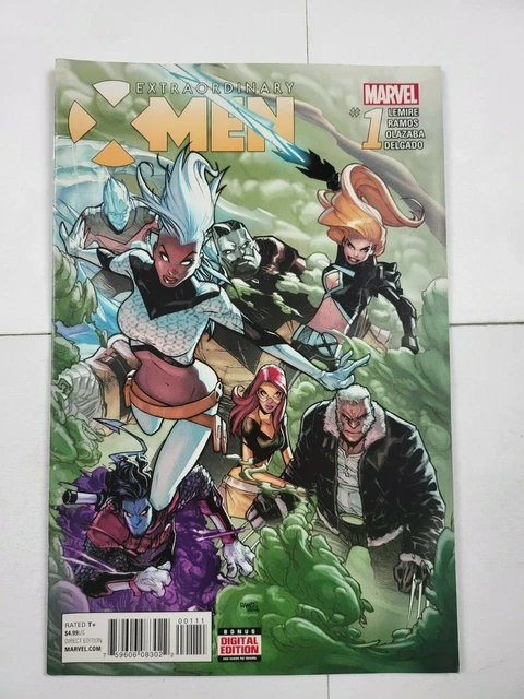 Extraordinary X-Men Comic 1 Cover A First Print 2016 Jeff Lemire Humberto Ramos