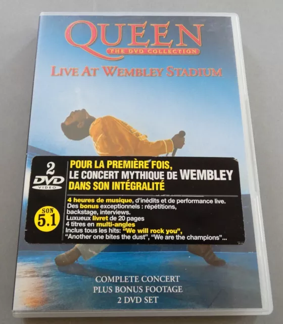 2 Dvd Musique Queen Live At Wembley Stadium