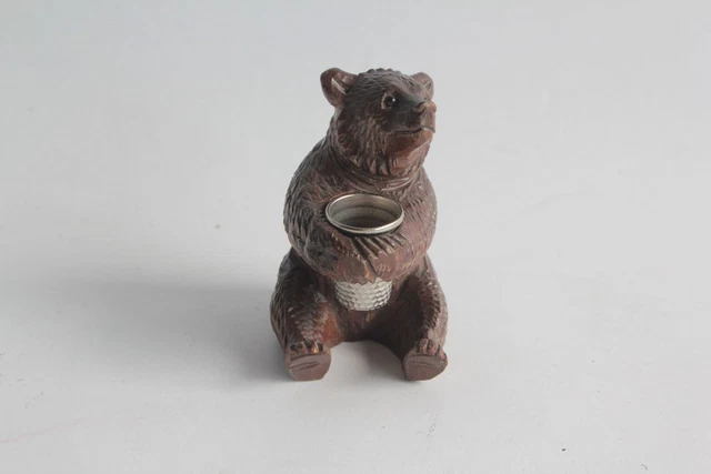 Casse-noix Ancien En Bois Sculpté – Tête De Chat – Art Populaire Forêt-Noire