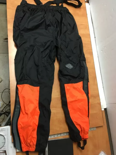 Men's XL Harley-Davidson Hi-Vis Rain Suit Pants 98275-08VM READ