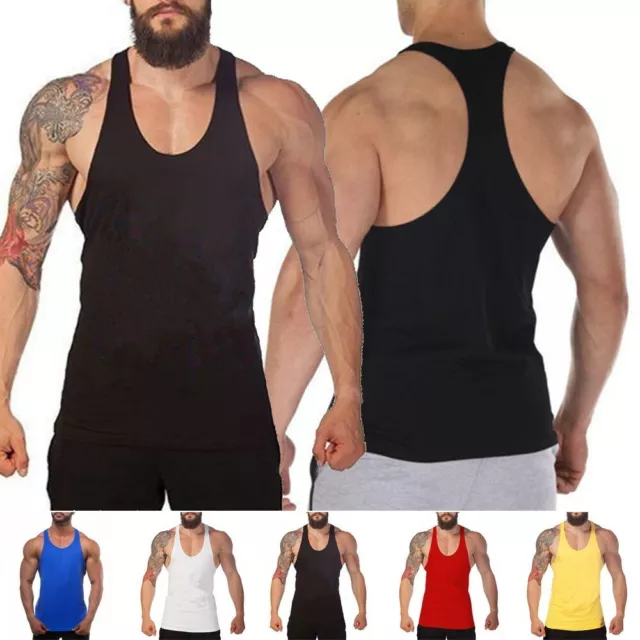 T-shirt Tops Vest Tank Top Army Bodybuilding Fitness Mens Sleeveless Tee