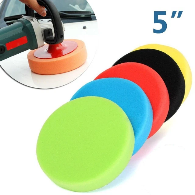 5er Set Premium Qualität Flach Auto Polieren Schaum Polieren Schwamm Pad Polier