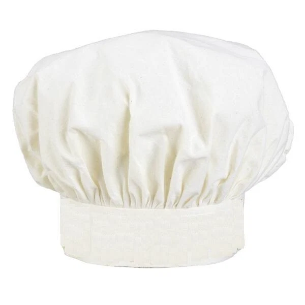 Gorro de cocina para niños blanco natural para pintar