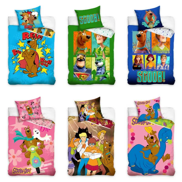 Scooby Doo Biancheria Letto Bambini Lenzuola Scooby-Doo 135/140/160 X 200 CM