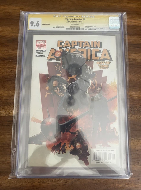 Captain America #6 - CGC 9.6 - Winter Soldier Variant - SS Sebastian Stan