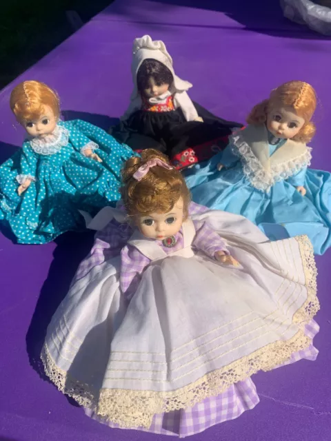 4 Vintage Madame Alexander 8” Doll Norway 414 Meg Little Women (maybe 1970s)