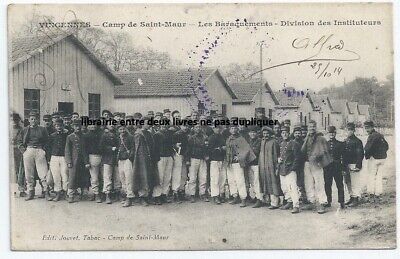 CPA vincennes camp de saint-maur division teachers rare!!!