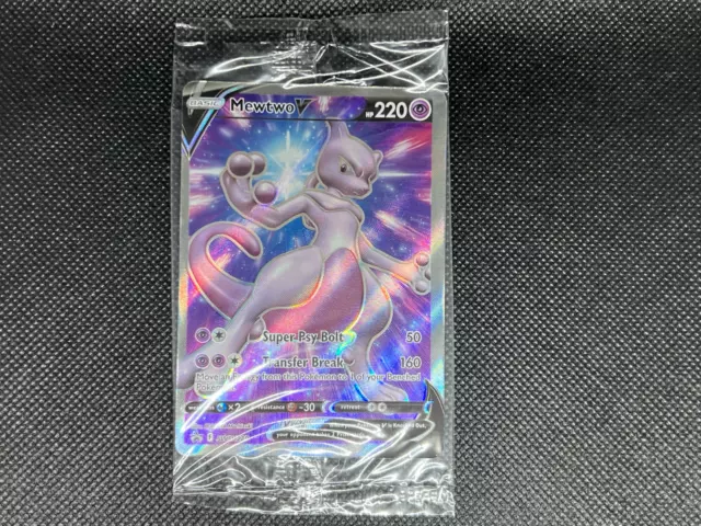 Pokemon TCG - Mewtwo V - SWSH Black Star Promo - Holo Full Art Card - SWSH  229