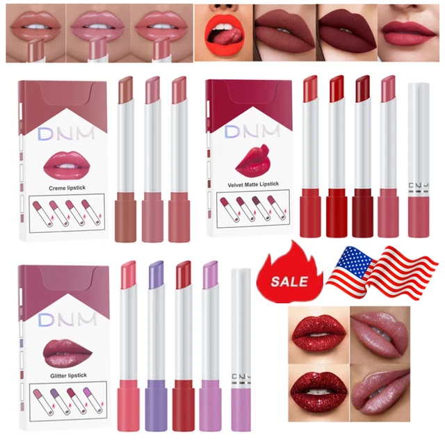 4 pz/set rossetto sigaretta velluto opaco impermeabile di lunga durata
