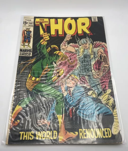 The Mighty Thor #167 Loki Appearance Silver Age