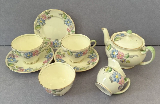 Foley Tea Set VINTAGE FOLEY CHINA Tea Set For 2 t959 £10.00 - PicClick UK