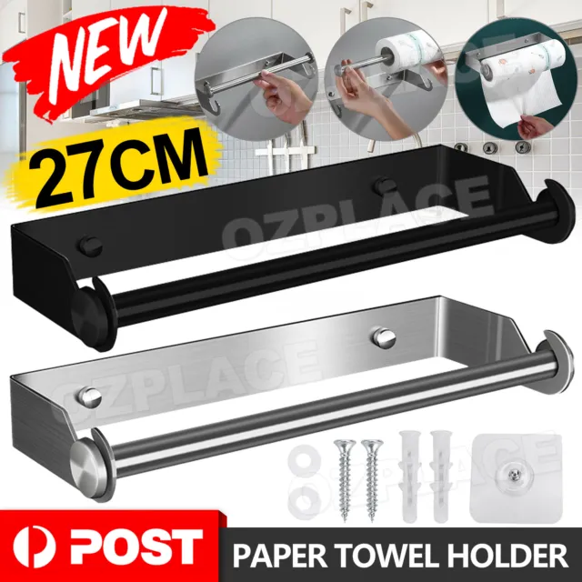 Paper Towel Holder Hanger Rack Kitchen Storage Holder Stainless Roll Dispenser