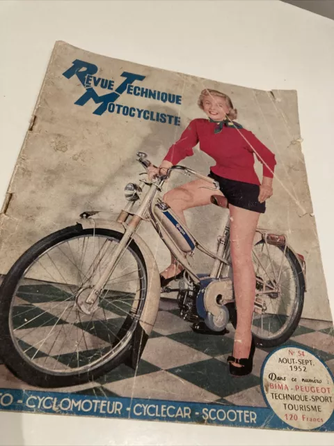 Revue Technique Motocycliste N° 54 1952 Bima , Zündapp DS 350 K 500 800 KS 750