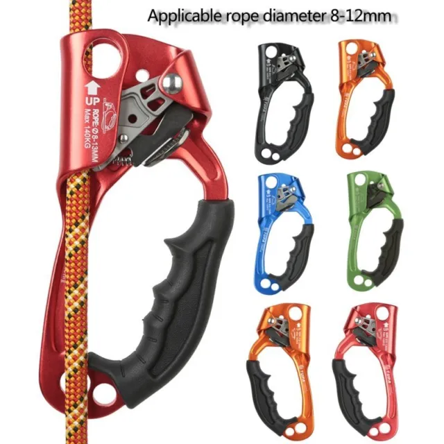 NEW Lightweight Mountaineer Handle Climbing Rope Tools Climbing Ascender Sports