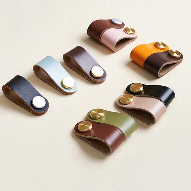 Leather Drawer Pulls For Drawers Leather Drawer Pulls 3Pcs Leather Pulls + Screw