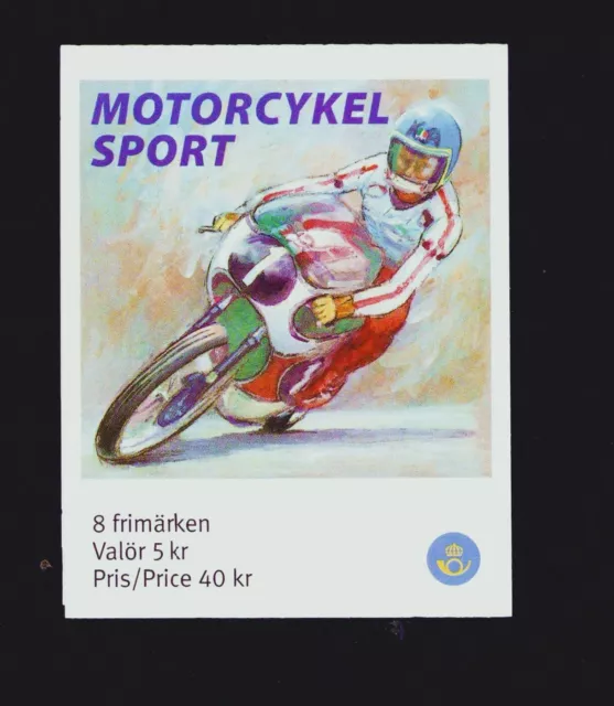 Sweden Motor Cycle Sport Stamp Booklet Mint 2002 Various Types of Racing