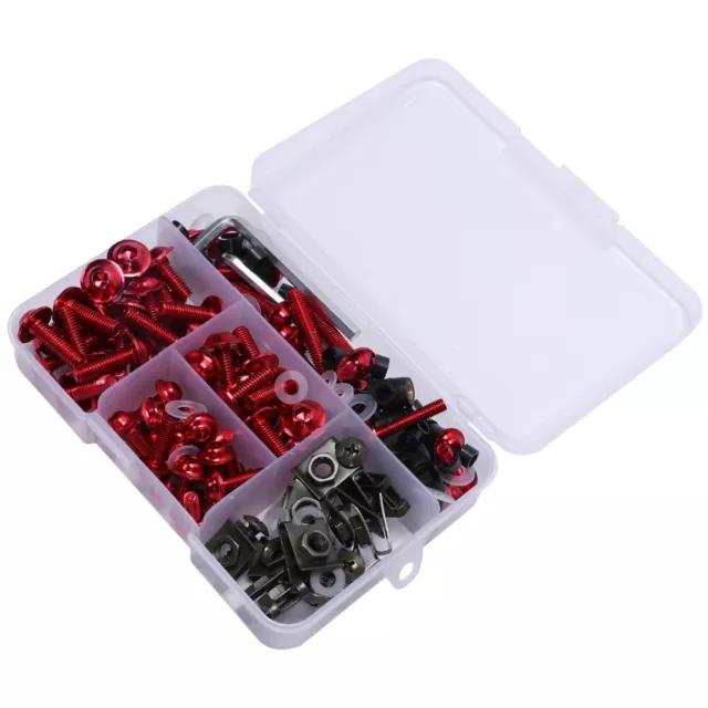 177pcs Motorcycle Fairing Screws Bolts Nuts Kit Motorcycle Screw Kit Motorbike