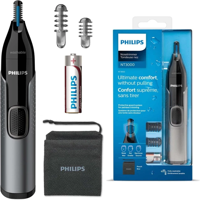 Philips Nasenhaartrimmer Series 3000 Nasenhaar-, Ohrenhaar- & Augenbrauentrimmer