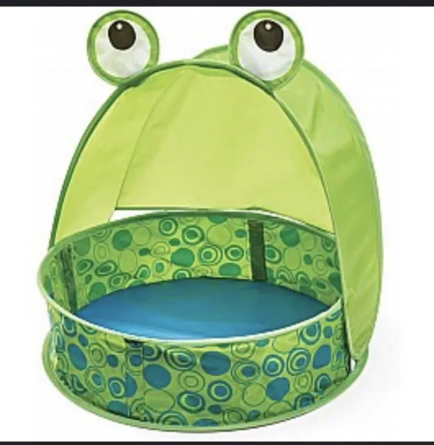 Infant Frog Pop Up Travel Pool With Carrying Case