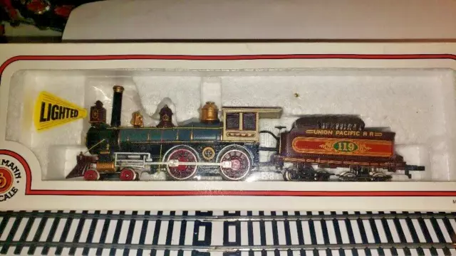 HO Scale Bachmann Rogers #119 4-4-0 Steam Locomotive & Tender - Boxed / Tested!