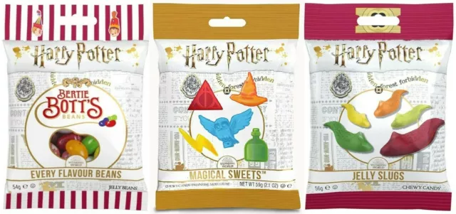 3x Jelly Harry Potter Mélange - Botts Bertie/Magique Sucreries/ Gelée Limaces