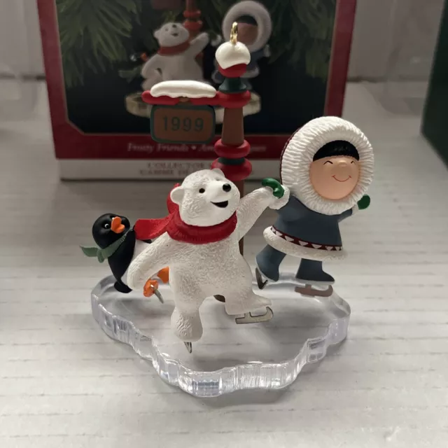 Hallmark Keepsake Frosty Friends Christmas Collector Ornaments Lot Of 3 VTG 90s 3
