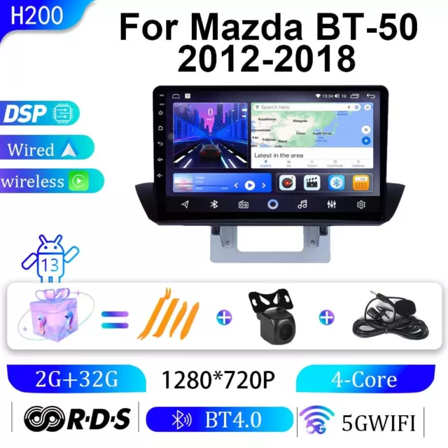 9"Android 13 For Ford Ranger Pj Pk Mazda Bt50 Car Stereo Apple Carplay