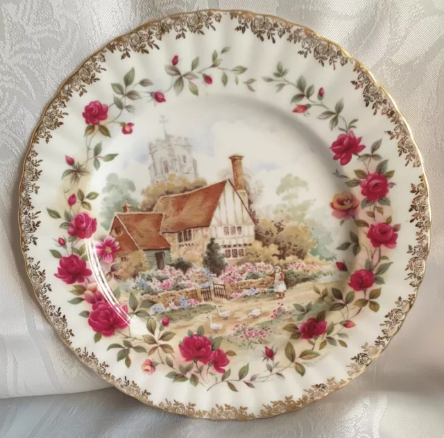 ROYAL ALBERT OLD COUNTRY ROSES Country Cottage PLATE