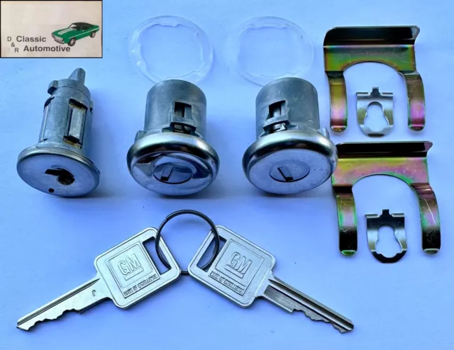 1966-1967 Nova Chevelle Camaro Lock Set Ignition Door 11pc Kit Impala Pickup C10