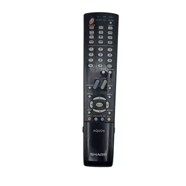 Genuino Sharp Aquos GA600WJSA Función Mulit TV VCR DVD Control Remoto Probado