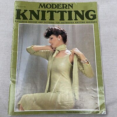 Knitmaster Vintage Modern Knitting 1962 April for Machine Knitting Knitmaster Pattern Book 