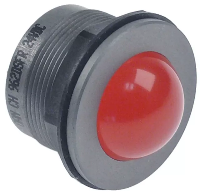 lampada spia LED incasso ø 25mm 24VDC rosso