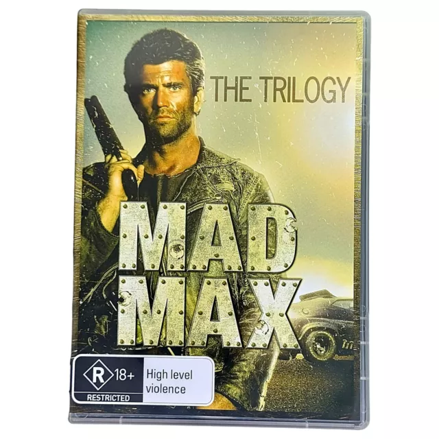 Mad Max Trilogy - Mad Max Road Warrior Thunderdome - R4 DVD - Gibson & Miller