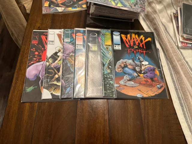 The Maxx 1-7 Run #1 - Sam Keith -Image Comics 1993 - BAGGED - SOME BOARDED