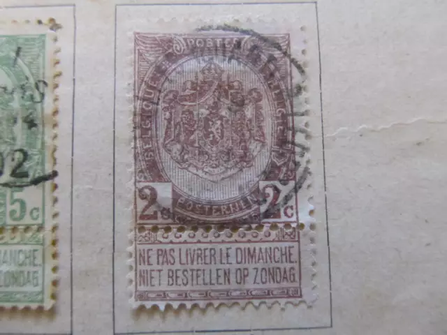 Belgien Belgique Belgium 1893-1900 2c fine used stamp A11P29F34