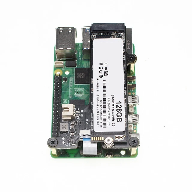 FOR RASPBERRY PI 5 M2 NVMe SSD Expansion Board for Fast Storage Upgrade ...