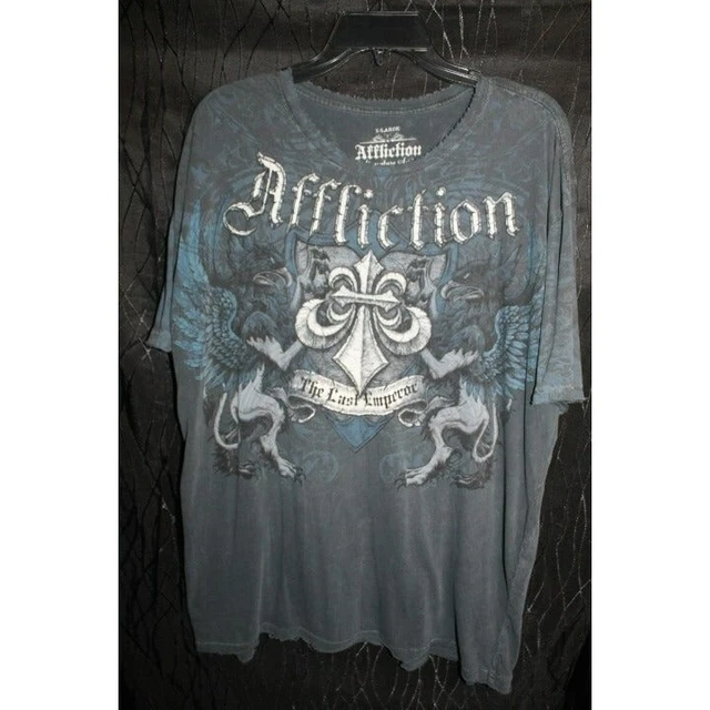 Fedor Emelianenko Affliction Signature Series Distressed Short Sleeve / Size: XL Fedor Emelianenko Affliction Signature Series Distressed Short Sleeve / Size: XL