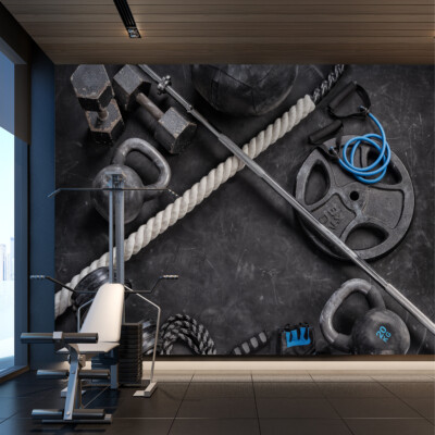Vlies Fototapete Selbstklebende Tapeten Xxl Hanteln Sportgerat Fitness 4053 Eur 16 39 Picclick De