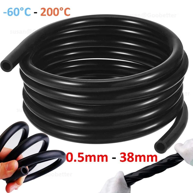 Uxcell Flexible Silicone Rubber Tubing - 10mm ID X 14mm OD, 3.3ft Length, Translucent For Pump/Air/Water Transfer