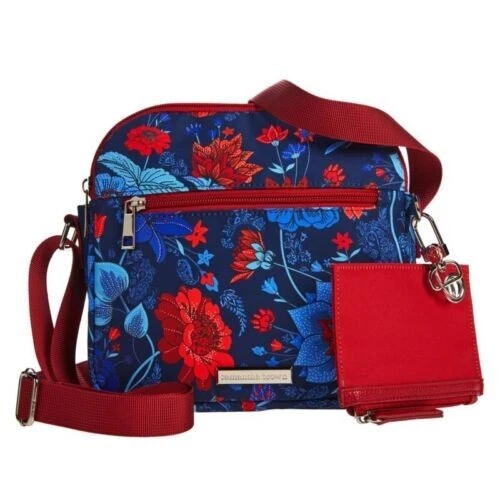 Samantha Brown To-Go Triple Compartment Crossbody with RFID - American Classic