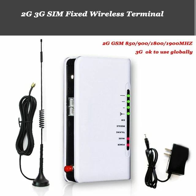 Fixed Wireless Terminal 2G 3G 4G GSM Telephone Line Alarm System 0.5W DC 5-12V